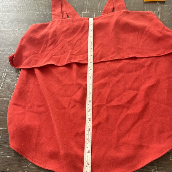 Ann Taylor ruffle tank Burnt orange - Picture 10 of 10